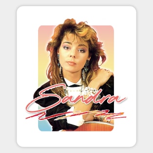 Sandra Cretu // 80s Retro Fan Art Design Sticker